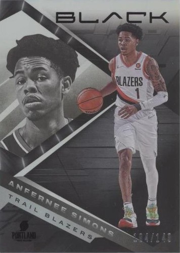 2021-22 Panini Black - Anfernee Simons #55