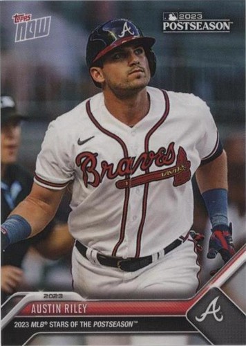 2023 Topps Five Star Austin Riley Silver Signatures Aqua