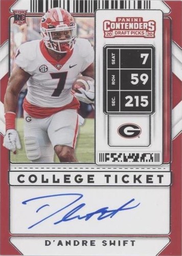 2020 Panini Contenders Draft Picks D'Andre Swift #111