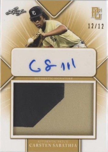 2021 Leaf Perfect Game National Showcase - Carsten Sabathia #PA-CS1