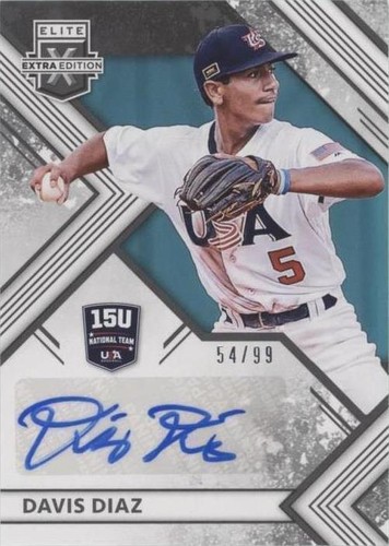 2018 Panini Elite Extra Edition - Davis Diaz #15U-DD