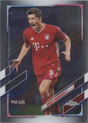 2020-21 Topps Chrome X Steve Aoki UCL Robert Lewandowski #50