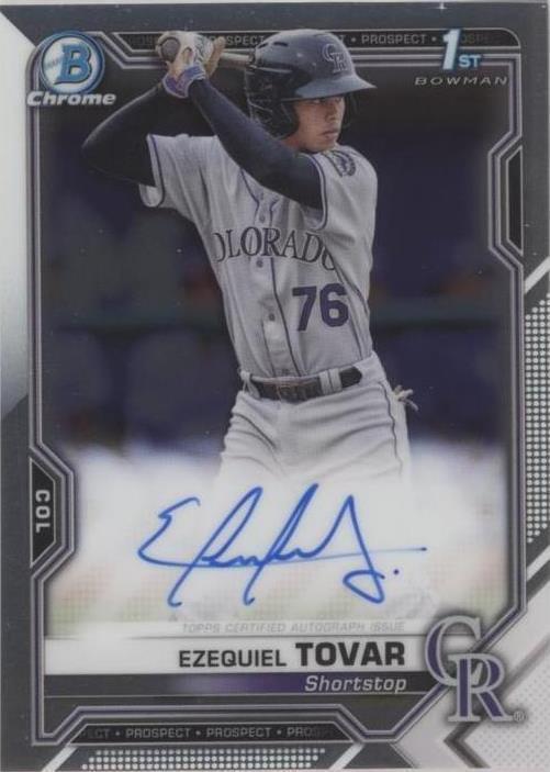 2021 Bowman Chrome - Ezequiel Tovar #CPA-ETO