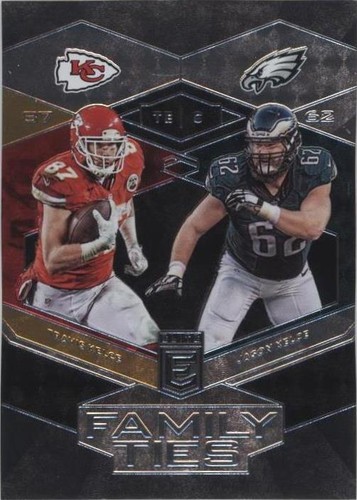 2017 Donruss Elite Jason Kelce Travis Kelce #6