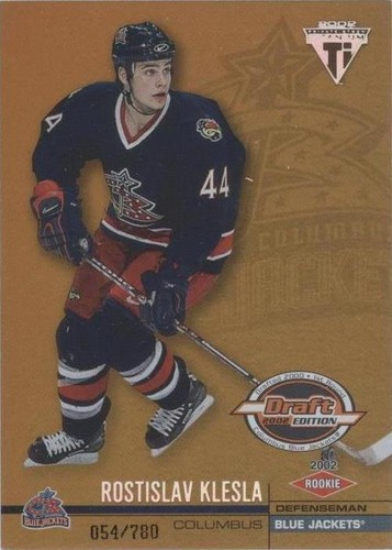 2001-02 Pacific Private Stock Titanium Draft Edition - Rostislav Klesla #120