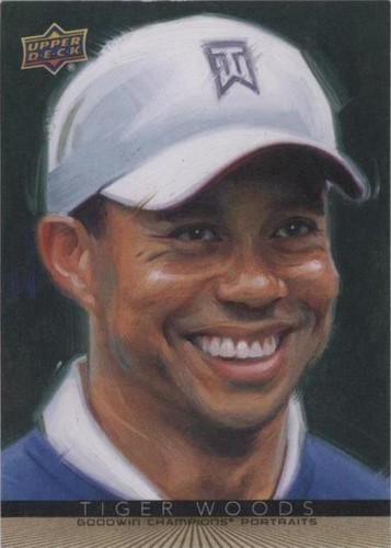 TIGER WOODS 2020 Goodwin Champions BLANK BACK PSA 9 MINT ?? | eBay