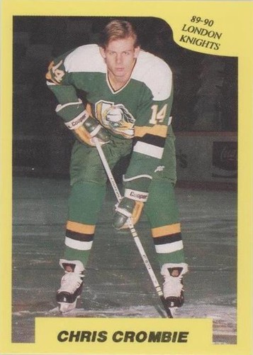 1989-90 7th Inning Sketch OHL - Chris Crombie #30