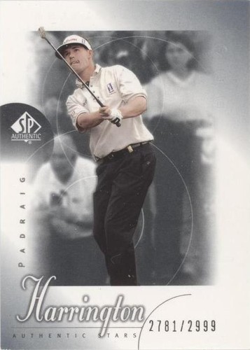 2001 SP Authentic - Padraig Harrington #83