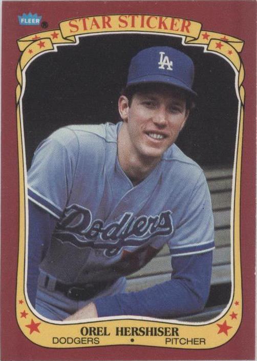 Pegatinas Fleer Star 1986 - Orel Hershiser #58
