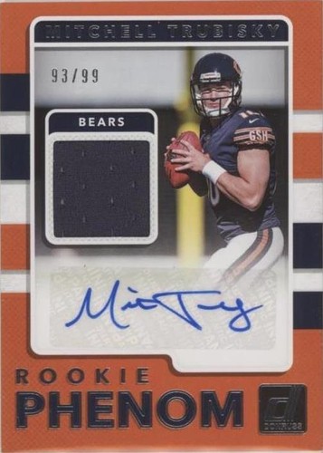 2017 Panini Donruss Mitchell Trubisky #RPJ-MT
