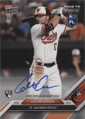 2024 Topps Now Road to Opening Day - Colton Cowser #CCO-A
