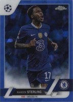 2022-23 Topps Chrome Sapphire Edition UEFA Club Competitions Raheem Sterling #113