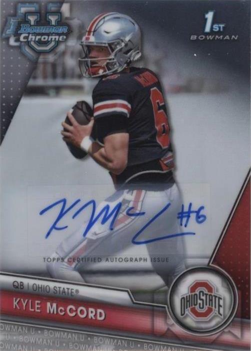 2023 Bowman University Chrome Kyle McCord #101