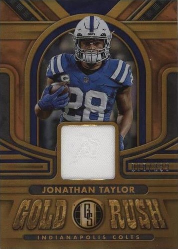 2023 Panini Gold Standard Jonathan Taylor Gold Rush Jersey
