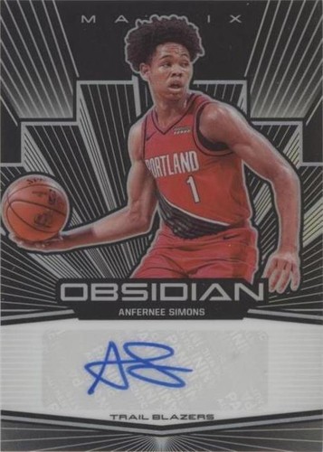 2019-20 Panini Obsidian - Anfernee Simons #MA-ASM