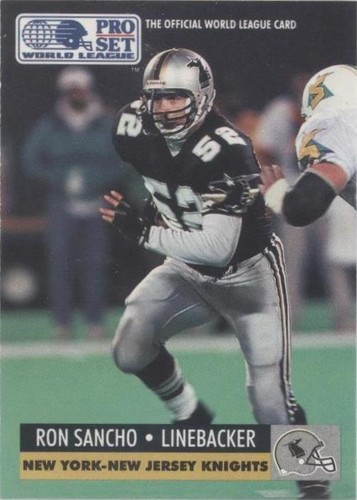 1991 Pro Set WLAF Ron Sancho #105