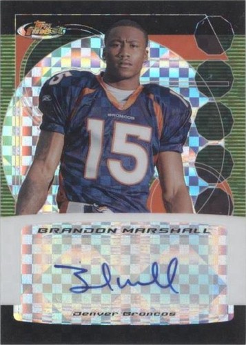 2006 Topps Finest Brandon Marshall #FA-BM