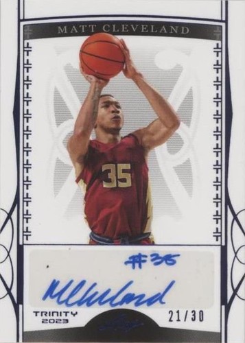 2022-23 Leaf Trinity - Matthew Cleveland #BA-MC2