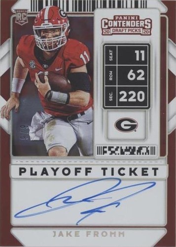 2020 Panini Contenders Draft Picks Jake Fromm #112