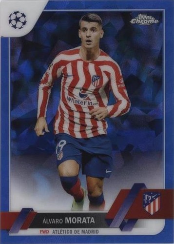 2022-23 Topps Chrome Sapphire Edition UEFA Club Competitions Alvaro Morata #72