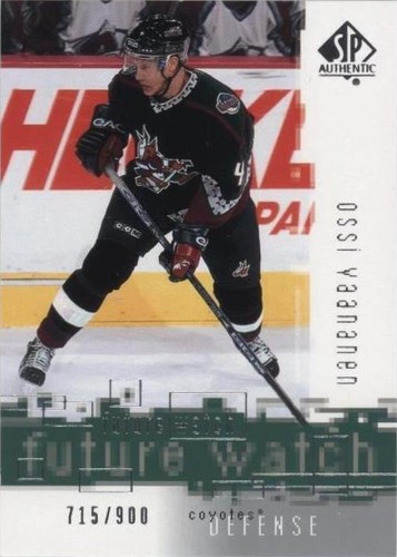 2000-01 SP Authentic - Ossi Vaananen #159