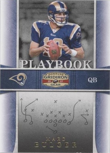 2007 Donruss Gridiron Gear Marc Bulger #PB-4