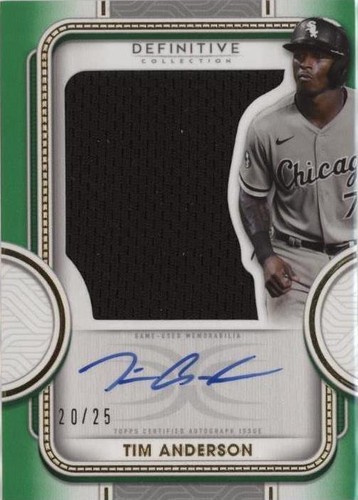 2022 Topps Definitive Collection - Tim Anderson #ARC-TA