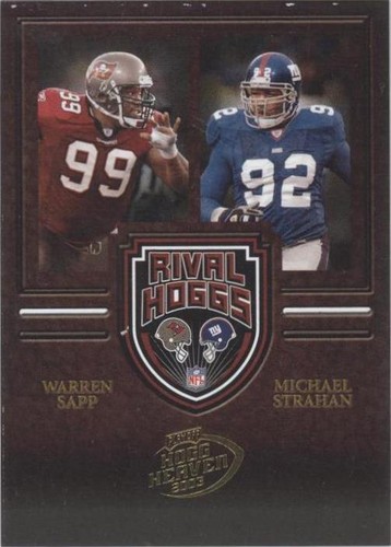 2003 Playoff Hogg Heaven Michael Strahan #RH-6