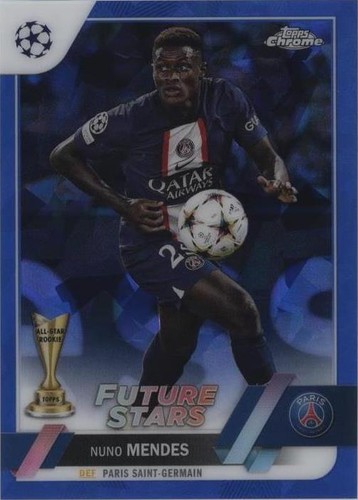 2022-23 Topps Chrome Sapphire Edition UEFA Club Competitions Nuno Mendes #26