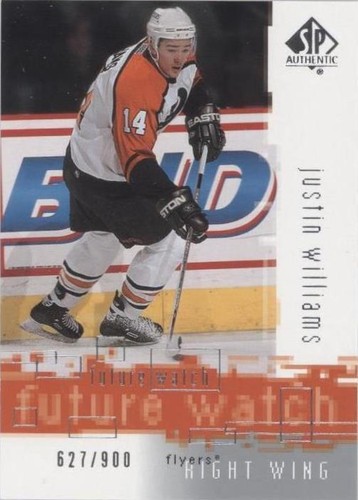 2000-01 SP Authentic - Justin Williams #118