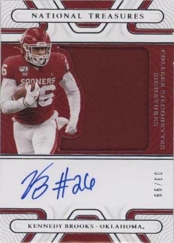 2022 Panini National Treasures Collegiate Kennedy Brooks #SS-KBR