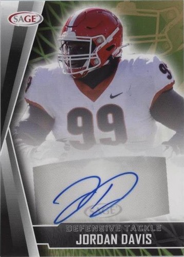 2022 SAGE High Series Jordan Davis #A-JD2