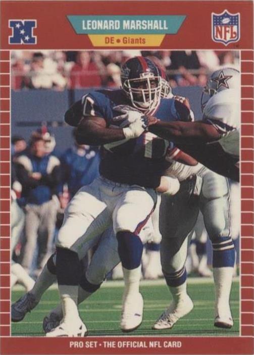 1989 Pro Set Leonard Marshall #288