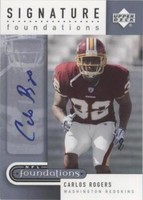 2005 Upper Deck NFL Foundations Carlos Rogers #SF-CA