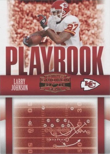 2006 Donruss Gridiron Gear Larry Johnson #PB-7