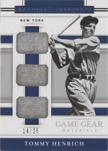 2020 Panini National Treasures - Tommy Henrich #GGM-TH