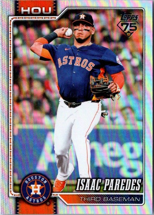 2026 Topps Series 2 Isaac Paredes #366 Rainbow Foil Houston Astros Baseball