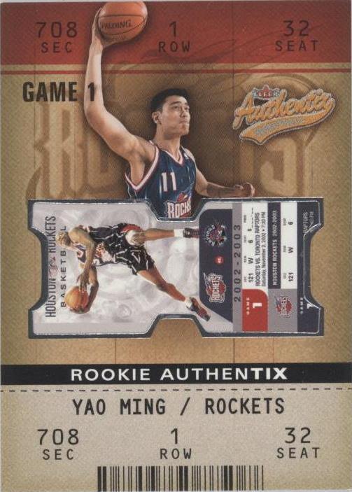 2002-03 Fleer Authentix - Yao Ming #101