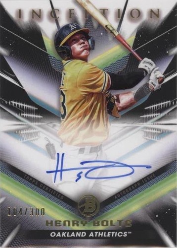 2023 Bowman Inception - Henry Bolte #BPA-HB