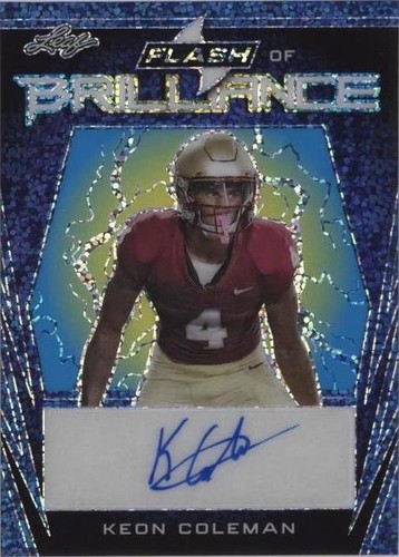 2023 Leaf Eclectic Keon Coleman #FB-KC1