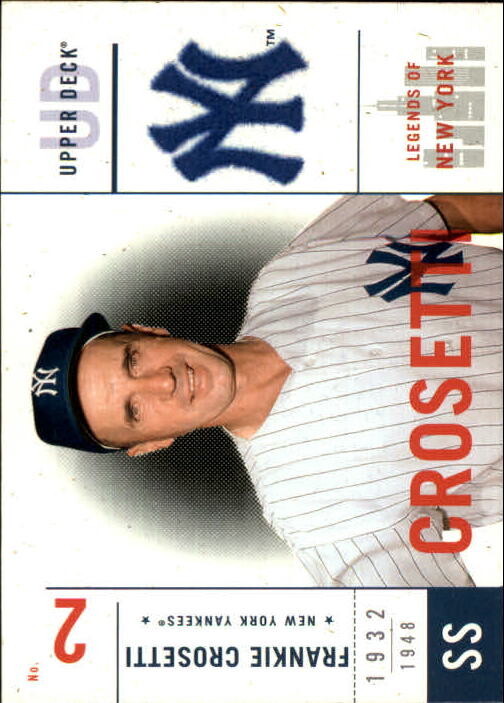 B5303- 2001 Upper Deck LÃ©Gendes De Ny Bb Cartes 1-200 -Vous Pic- 15 + Gratuit Us