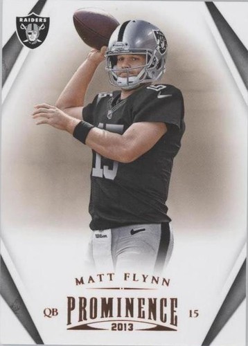 2013 Panini Prominence Matt Flynn #70