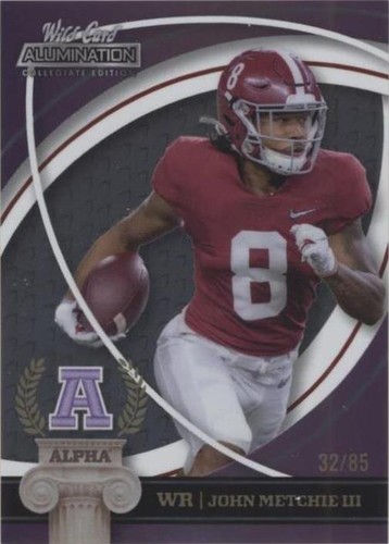 2021 Wild Card Alumination NIL Collegiate Edition John Metchie III #ANA-18