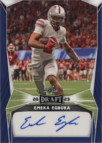 2023 Leaf Draft Emeka Egbuka #BA-EE2