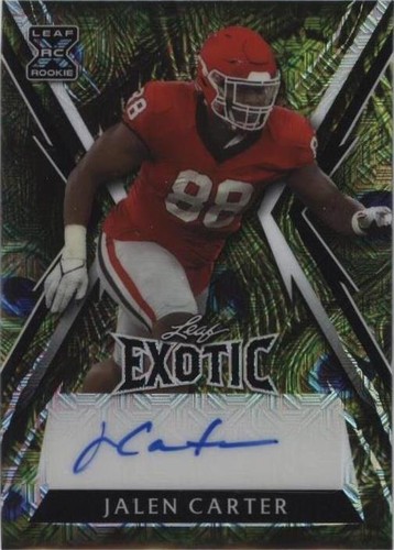 2023 Leaf Exotic Jalen Carter #BA-JC1