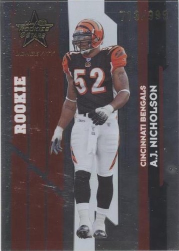 2006 Leaf Rookies & Stars Longevity A.J. Nicholson #119