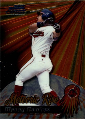 2000 Bowman Chrome Meteoric Rise Indians Baseball Card #MR5 Manny Ramirez