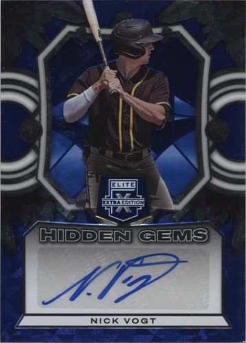 2023 Panini Elite Extra Edition - Nick Vogt #HG-NVG