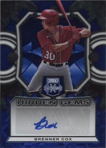 2023 Panini Elite Extra Edition - Brenner Cox #HG-BCX