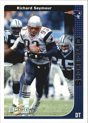 2002 Score Scorecard #135 Richard Seymour /400
